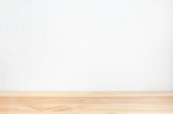 Blank white Interior room and wooden floor with soft vintage tone