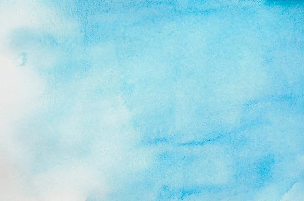 Abstrakt Akvarell Bakgrund Blå Himmel Akvarell Färg Stockbild
