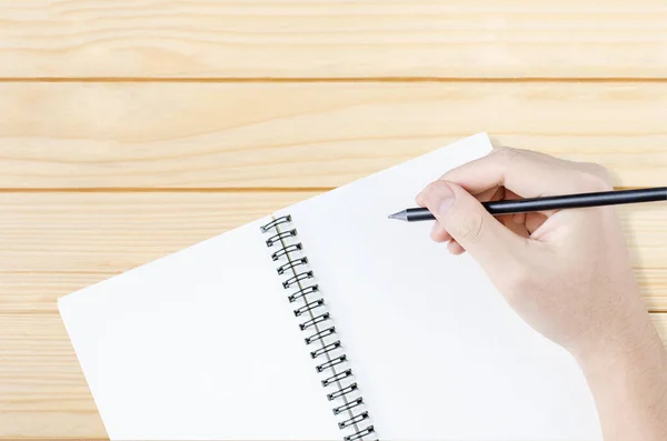 Escribir Mano Cuaderno — Foto de Stock
