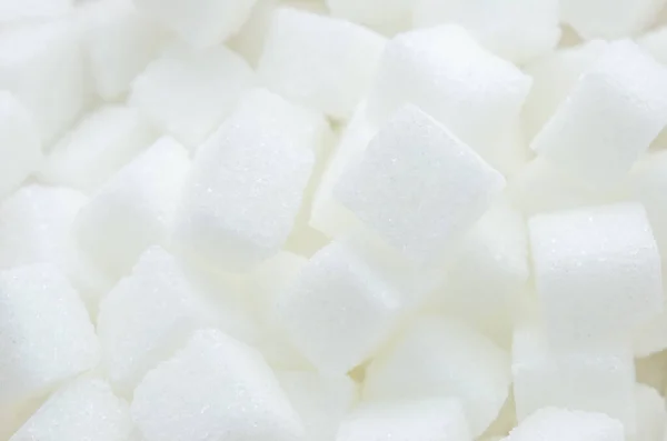 白いキューブの閉じる洗練された糖の質感の背景 — ストック写真