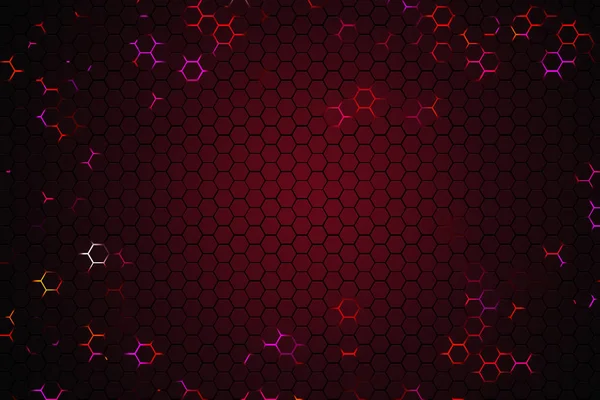 Cyber Honeycomb pozadí — Stock fotografie