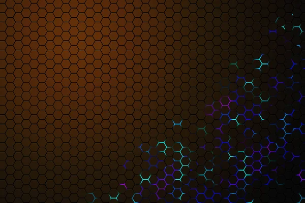 Cyber Honeycomb fundo — Fotografia de Stock