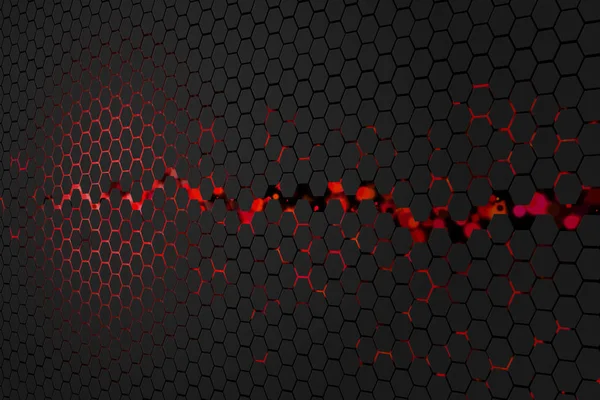 Cyber Honeycomb background — Stock Photo, Image