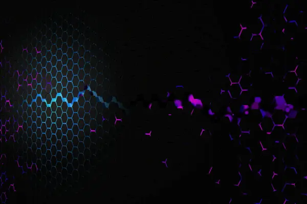 Cyber Honeycomb fundo — Fotografia de Stock