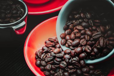 kavrulmuş kahve çekirdeği arka plan