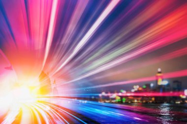 Soyut hareket açık renkli