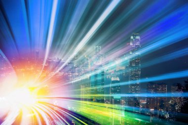 Soyut hareket açık renkli