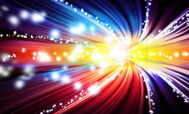 Soyut hareket açık renkli