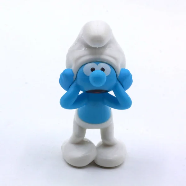 Smurfs Catoon Papa Smurfs Toy — Stock Photo, Image