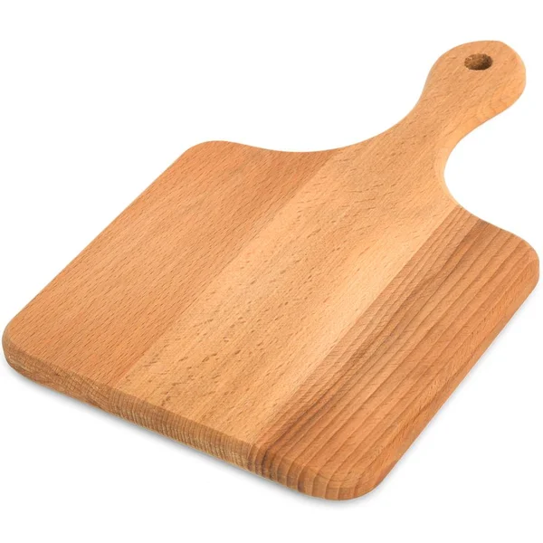 Placa de corte de madeira, placa de corte de madeira artesanal — Fotografia de Stock