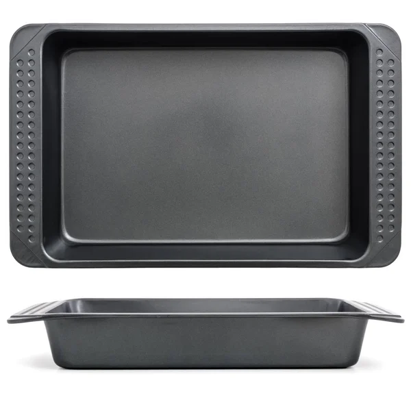 Beyaz izole tepsi tepsi fırın / boş pişirme