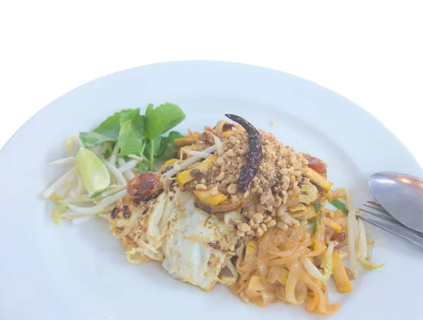Macarrão frito estilo tailandês — Fotografia de Stock