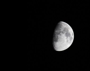 moon on dark night clipart