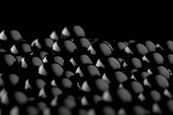 Des sphères noires. fond abstrait — Photo