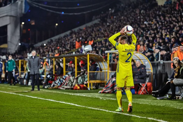 Spel momenten in overeenkomen met 1/8 finale van de Europa League — Stockfoto