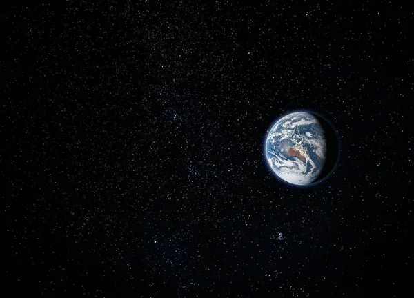 Planeta Tierra, vista desde el espacio — Foto de Stock