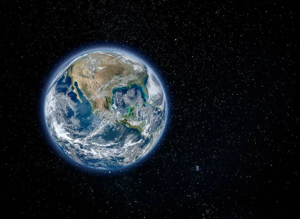 Planète Terre, Amérique du Nord vue de l'espace — Photo