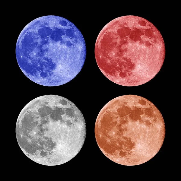 彩色的彩色的月亮 — 图库照片