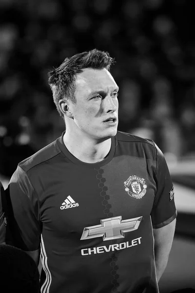 Phil jones im Achtelfinale der Europa League — Stockfoto