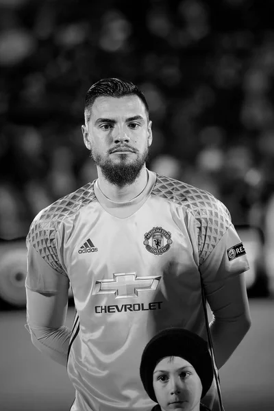 Sergio Romero Gk v zápase — Stock fotografie