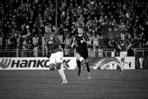 Anthony Martial, Momentos del juego en el partido 1 / 8 final de la Europa League — Foto de Stock
