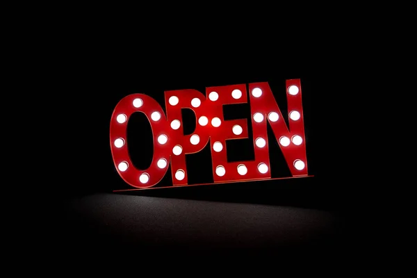 Open sign. business sign that says \'Come in We\'re Open\'