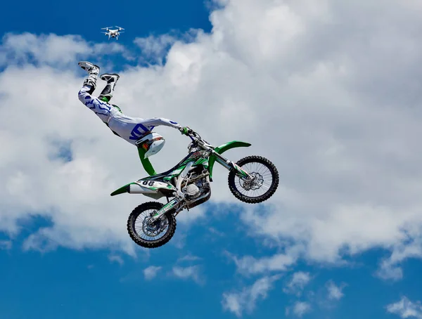 Profi rider: a (Freestyle Motocross Fmx) — Stock Fotó