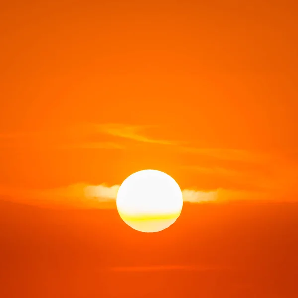 Zonsondergang, zon schijf — Stockfoto