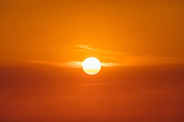 Sunset, sun disk — Stock Photo, Image