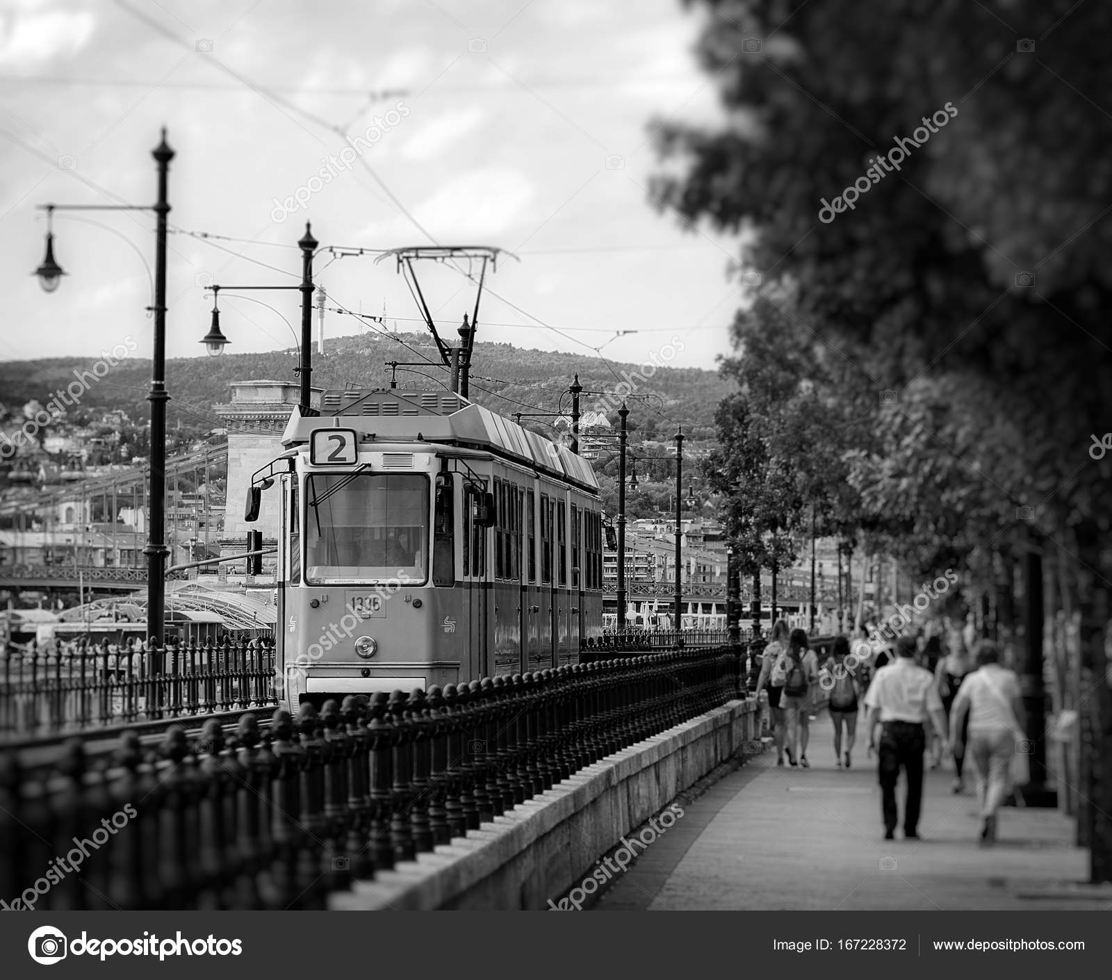 Tram in Budapest. Budapest, Hungary. 09.09.2017 Stock Editorial Photo