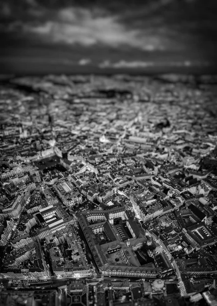 Historische centrum van Praag. uitzicht vanaf de hoogte van de vogelvlucht — Stockfoto