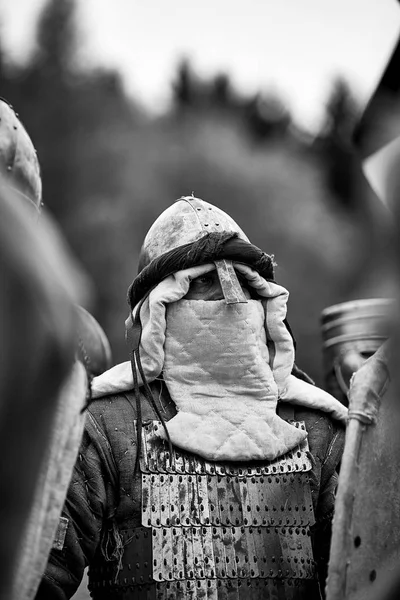 Savaşçı Ortaçağ Avrupa'nın. Ortaçağ savaş (yeniden yapılanma) — Stok fotoğraf