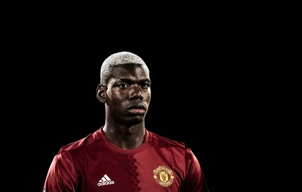 Paul Pogba antes del partido 1 / 8 final de la Europa League — Foto de Stock