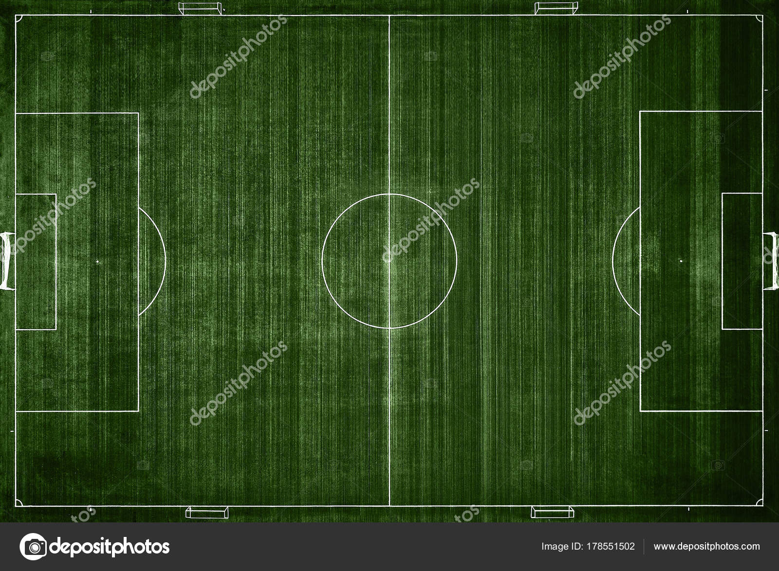 Football field from above. training field, Aerial view. Stock Photo by ©Baranov_Evgenii 178551502