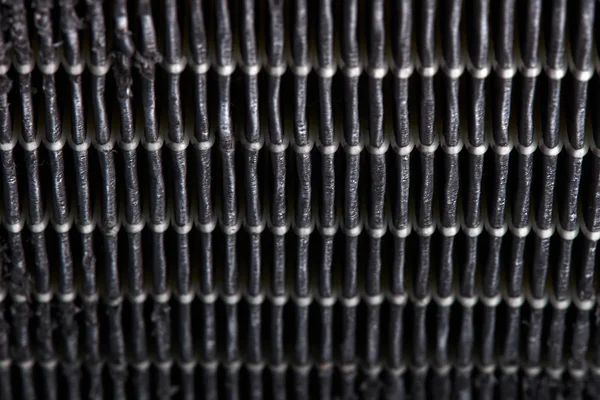 Dirty air filter. High efficiency air filter for HVAC system. — Stock Photo, Image