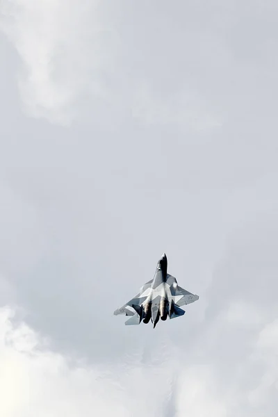 New Russian five generation's fighter SU 57 (T-50) — Stock Photo, Image