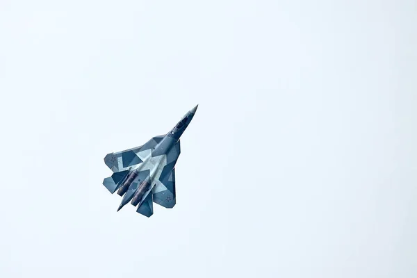 Nová ruská pět generace stíhačka Su 57 (t-50) — Stock fotografie