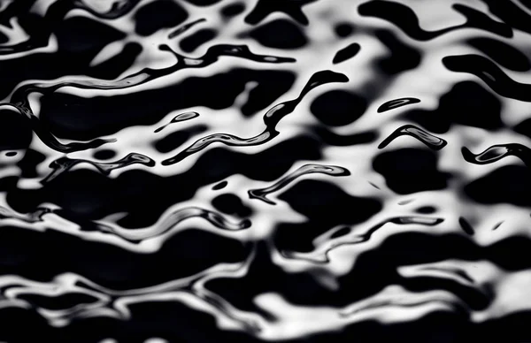 Movimento da água - Abstract Black Background Liquid Texture. abstração líquida — Fotografia de Stock