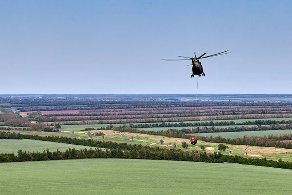 Hélicoptère Transport Vol Avec Dispositif Global Tonnes Codification Otan Halo — Photo