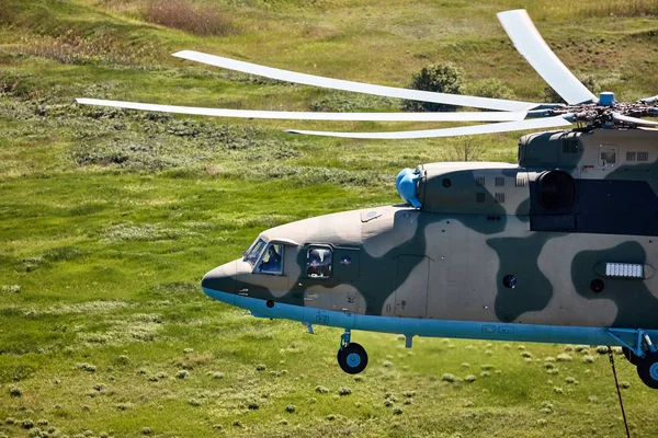 Helicóptero Transporte Voo Com Superior Dispositivo Toneladas Codificação Otan Halo — Fotografia de Stock