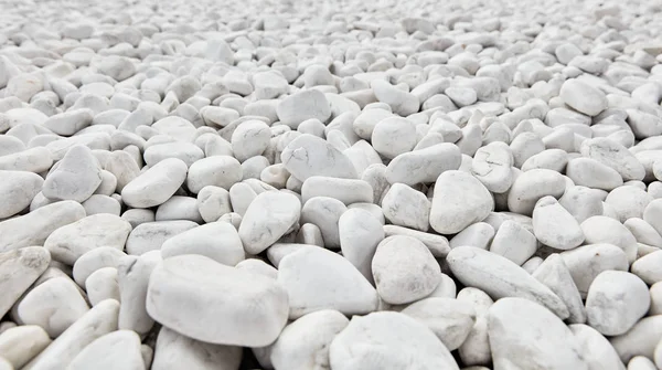 White pebbles stone background. Relaxation, — Stock Photo, Image