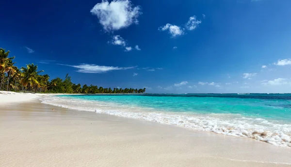 Isla Tropical Vista Playa Desde Agua —  Fotos de Stock