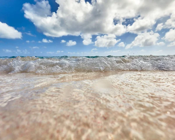 Île Tropicale Vue Sur Plage — Photo