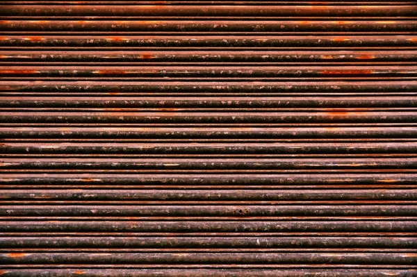 Old Roll Garage Gate Old Rusty Garage Doors — Stock Photo, Image