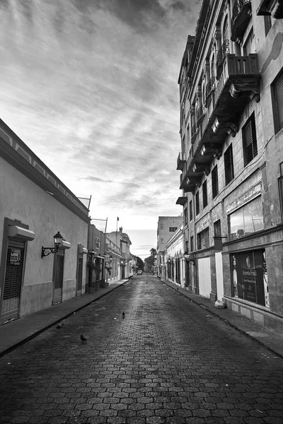 Vista Calle Del Casco Antiguo Detalle Arquitectura Colonial Típico Estilo — Foto de Stock