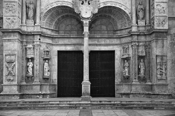 Exterior Front Entrance Cathedral Santa Maria Menor Oldest Cathedral Americas — Stock Photo, Image