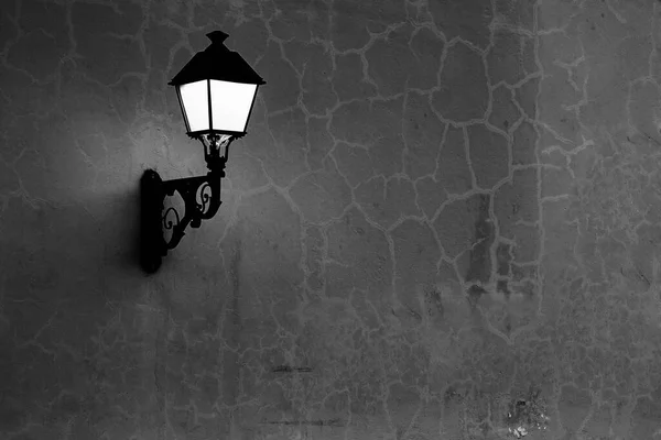 Lanterne Sur Mur Architecture Coloniale Détail Style Colonial Typique Santo — Photo