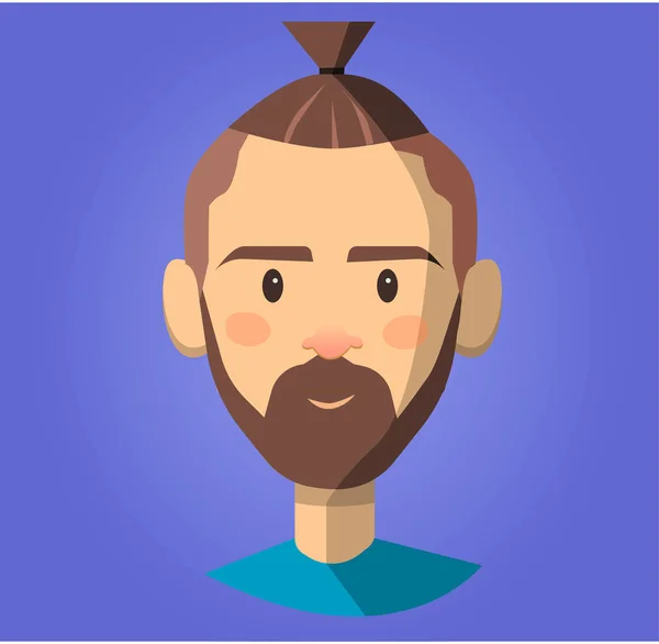 Serios man emotion — Vector de stoc