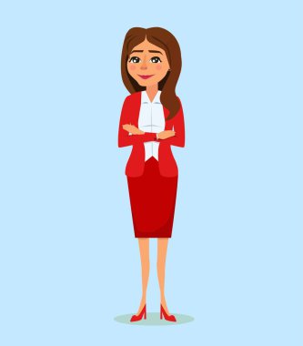 Zarif office giysili genç kadınlar. Gülümseme