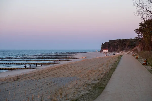 Η παραλία του Ζέμπιν στο νησί Usedom στη Βαλτική Θάλασσα στο — Φωτογραφία Αρχείου